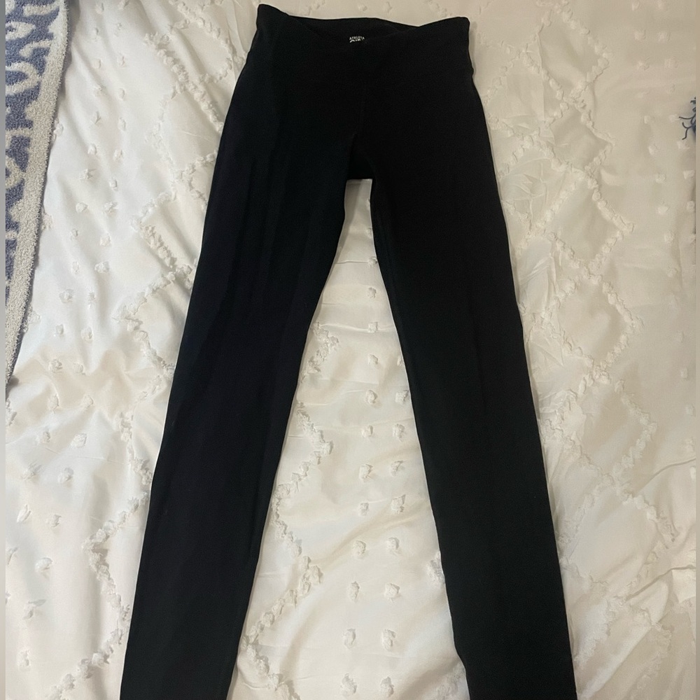 Athleta girls black leggings
